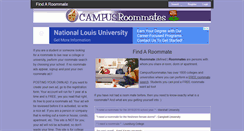 Desktop Screenshot of campusroommates.com